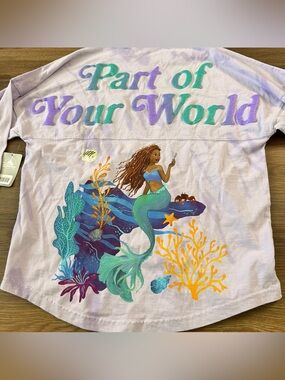 Disney Parks The Little Mermaid Ariel Part Of Your World Spirit Jersey Small NWT